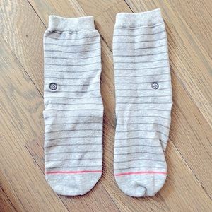 STANCE KIDS Grey Stripe Girls Socks.